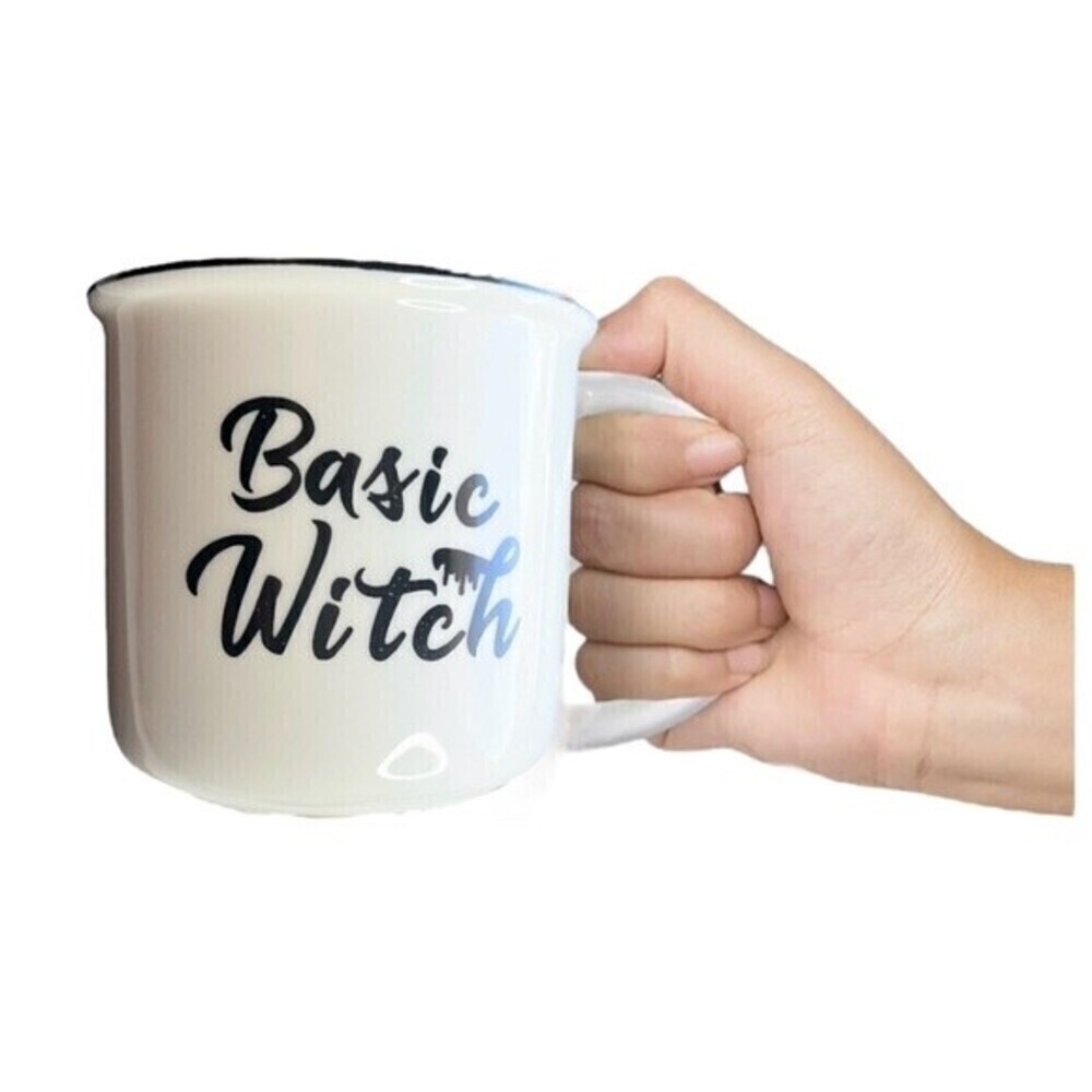 Halloween Basic Witch Coffee Mug Cup Gifts 11oz Ceramic White AZ.1